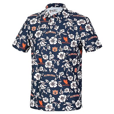 Men's Reyn Spooner Navy Auburn Tigers Pua Performance Polo
