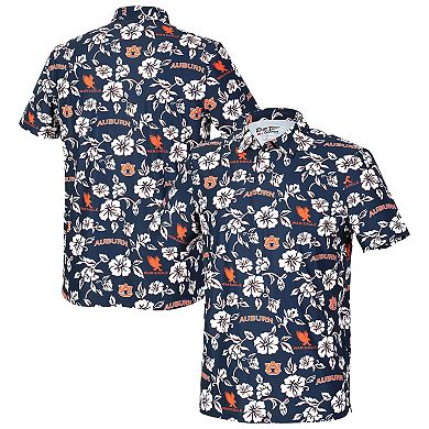 Men's Reyn Spooner Navy Auburn Tigers Pua Performance Polo