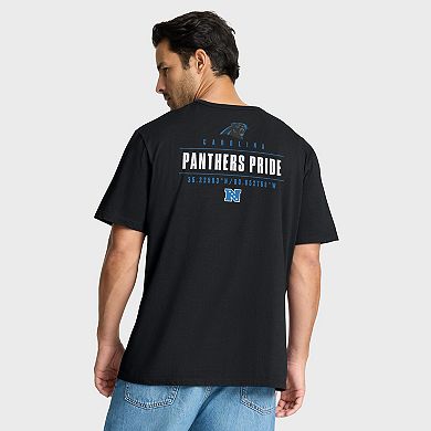Men's Fanatics Black Carolina Panthers Passing Pocket Legacy T-Shirt