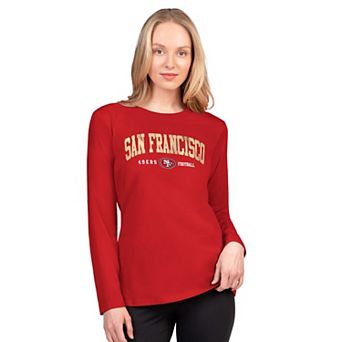 Women's G-III 4Her by Carl Banks Scarlet San Francisco 49ers Best Play Long Sleeve T-Shirt