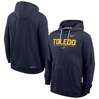 Men's Nike Navy Toledo Rockets 2025 Sideline Dri-FIT Hoodie