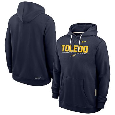 Men's Nike Navy Toledo Rockets 2025 Sideline Dri-FIT Hoodie
