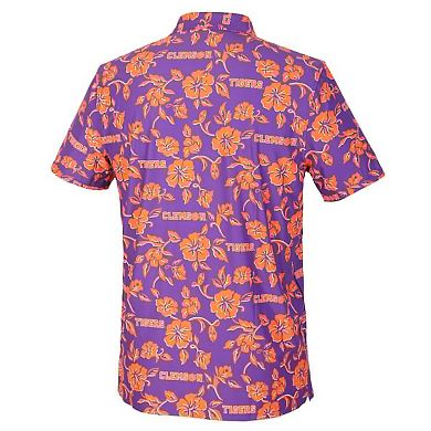 Men's Reyn Spooner Purple Clemson Tigers Pua Performance Polo