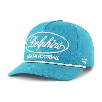 Men's '47 Aqua Miami Dolphins Foundational Hitch Adjustable Hat