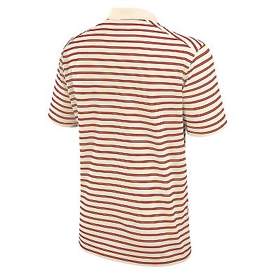 Men's Nike Tan USC Trojans Solid Foundation Striped Performance Polo