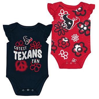 Girls Newborn & Infant Outerstuff Houston Texans The Sunshine Two-Piece Bodysuit Set