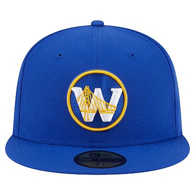 Men's New Era Royal Golden State Warriors Deceptor 59FIFTY Fitted Hat