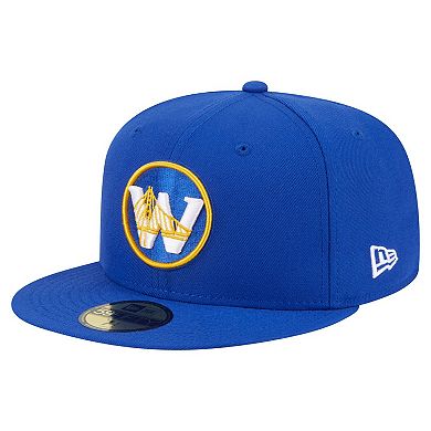 Men's New Era Royal Golden State Warriors Deceptor 59FIFTY Fitted Hat