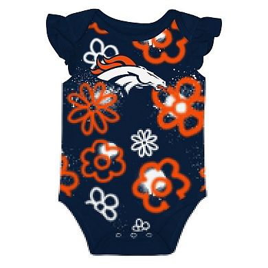 Girls Newborn & Infant Outerstuff Denver Broncos The Sunshine Two-Piece Bodysuit Set