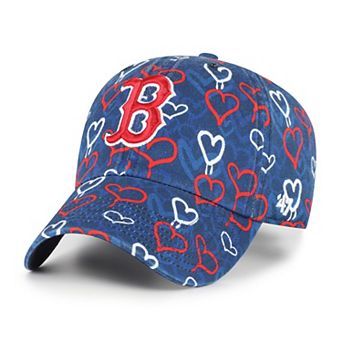Girls Youth '47 Navy Boston Red Sox Mural Clean Up Adjustable Hat