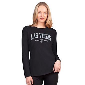 Women's G-III 4Her by Carl Banks Black Las Vegas Raiders Best Play Long Sleeve T-Shirt