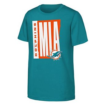 Youth Outerstuff Aqua Miami Dolphins Tear It Up T-Shirt