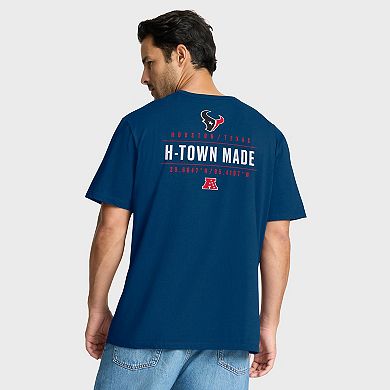 Men's Fanatics Navy Houston Texans Passing Pocket Legacy T-Shirt