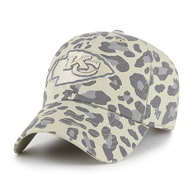 Women's '47 Gray Kansas City Chiefs Bagheera Clean Up Adjustable Hat