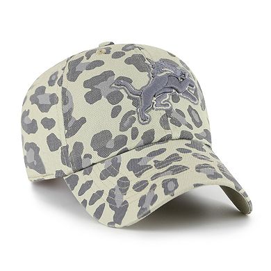 Women's '47 Gray Detroit Lions Bagheera Clean Up Adjustable Hat