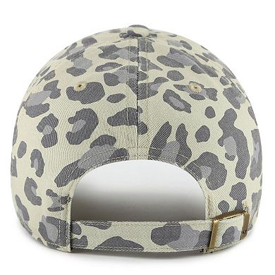 Women's '47 Gray Detroit Lions Bagheera Clean Up Adjustable Hat