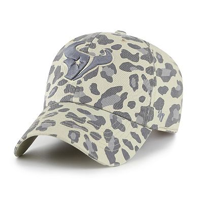 Women's '47 Gray Houston Texans Bagheera Clean Up Adjustable Hat