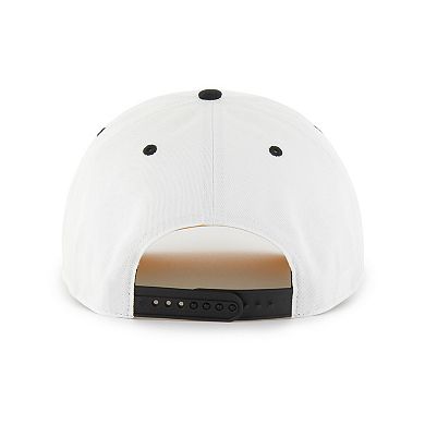 Men's '47 White/Black Pittsburgh Steelers Roscoe Two-Toned Hitch Adjustable Hat