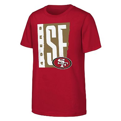Youth Outerstuff Scarlet San Francisco 49ers Tear It Up T-Shirt