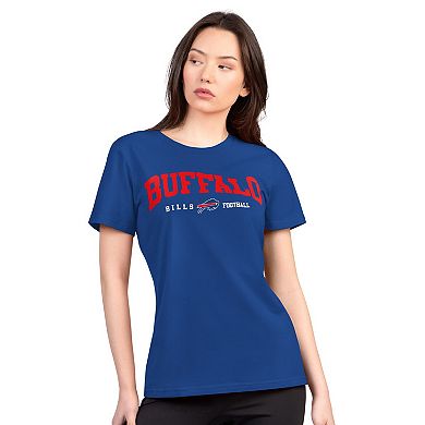 Women's G-III 4Her by Carl Banks Royal Buffalo Bills Super-Slim Lightweight Winning Crew T-Shirt