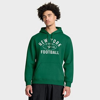 Men's Fanatics Kelly Green New York Jets Fumblerooski Legacy Pullover Hoodie
