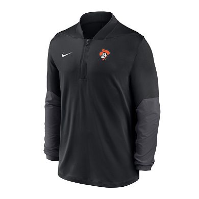 Men's Nike Black Oklahoma State Cowboys Dri-FIT Half-Zip Pullover