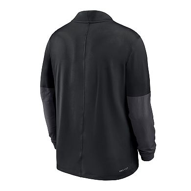 Men's Nike Black Oklahoma State Cowboys Dri-FIT Half-Zip Pullover