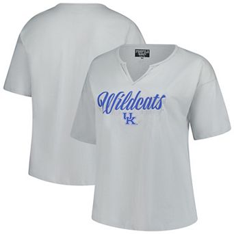 Women's Fanatics Gray Kentucky Wildcats Plus Size Winning Gear Notch Neck T-Shirt