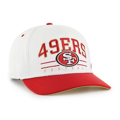 Men's '47 White/Scarlet San Francisco 49ers Roscoe Two-Toned Hitch Adjustable Hat