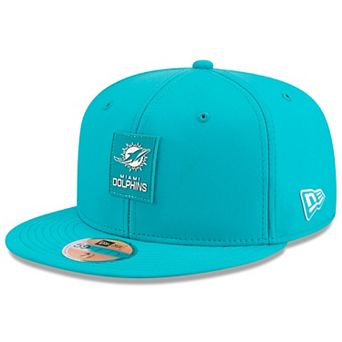 Men's New Era Aqua Miami Dolphins 2025 Sideline 59FIFTY Fitted Hat