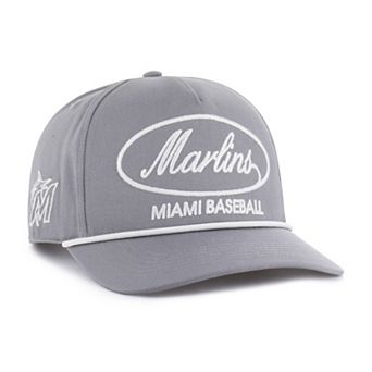 Men's '47 Gray Miami Marlins Foundational Hitch Adjustable Hat