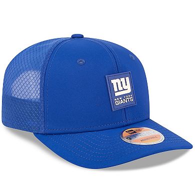 Men's New Era Royal New York Giants 2025 Sideline 9SEVENTY Trucker Adjustable Hat