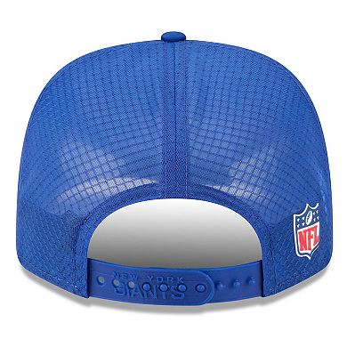 Men's New Era Royal New York Giants 2025 Sideline 9SEVENTY Trucker Adjustable Hat