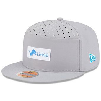 Men's New Era Gray Detroit Lions 2025 Sideline Split Panel 9FIFTY Snapback Hat