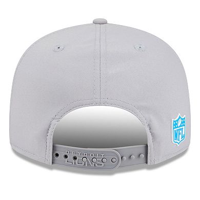 Men's New Era Gray Detroit Lions 2025 Sideline Split Panel 9FIFTY Snapback Hat