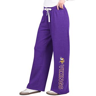 Women's G-III 4Her by Carl Banks Purple Minnesota Vikings Field Wide Leg Sweatpants