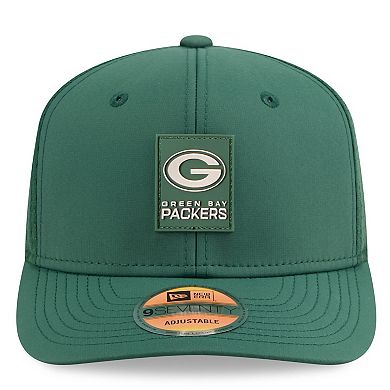 Men's New Era Green Green Bay Packers 2025 Sideline 9SEVENTY Trucker Adjustable Hat