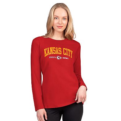 Women's G-III 4Her by Carl Banks Red Kansas City Chiefs Best Play Long Sleeve T-Shirt