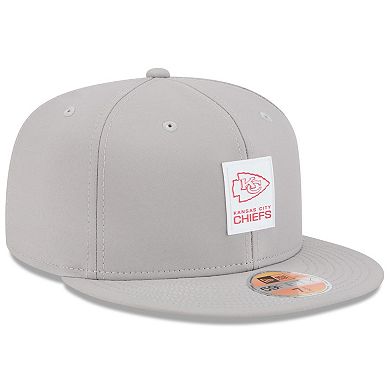 Men's New Era Gray Kansas City Chiefs 2025 Sideline 59FIFTY Fitted Hat