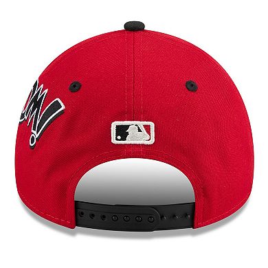 Youth New Era Red/Black Cincinnati Reds 2025 MLB Diamond Hero Edition A-Frame 9FORTY Adjustable Hat