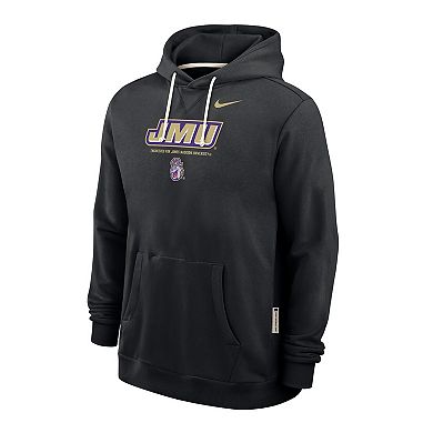 Men's Nike Black James Madison Dukes 2025 Sideline Standard Issue Dri-FIT Hoodie