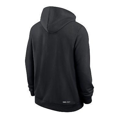 Men's Nike Black James Madison Dukes 2025 Sideline Standard Issue Dri-FIT Hoodie