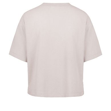 Women's '47 Natural Las Vegas Raiders Cropped Windthrow Ravine T-Shirt