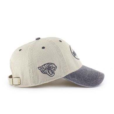 Men's '47 Khaki Jacksonville Jaguars Breaking Trail Clean Up Adjustable Hat
