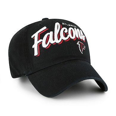 Women's '47 Black Atlanta Falcons Ariana Clean Up Adjustable Hat