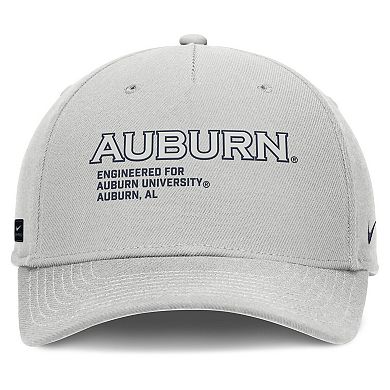 Men's Nike Gray Auburn Tigers 2025 On-Field Primetime Rise Dri-FIT Adjustable Hat