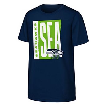 Youth Outerstuff College Navy Seattle Seahawks Tear It Up T-Shirt