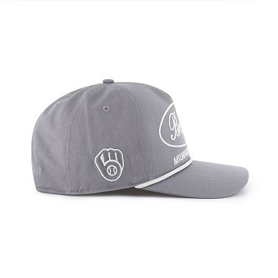 Men's '47 Gray Milwaukee Brewers Foundational Hitch Adjustable Hat