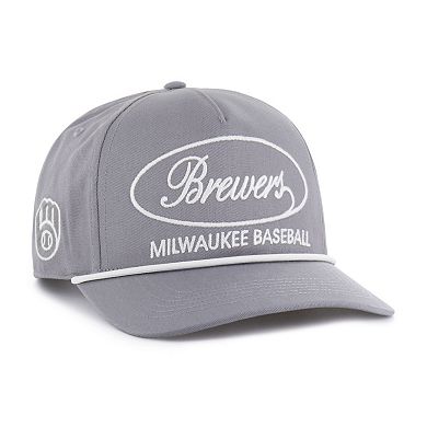 Men's '47 Gray Milwaukee Brewers Foundational Hitch Adjustable Hat