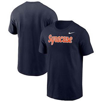 Men's Nike Navy Syracuse Orange Script T-Shirt